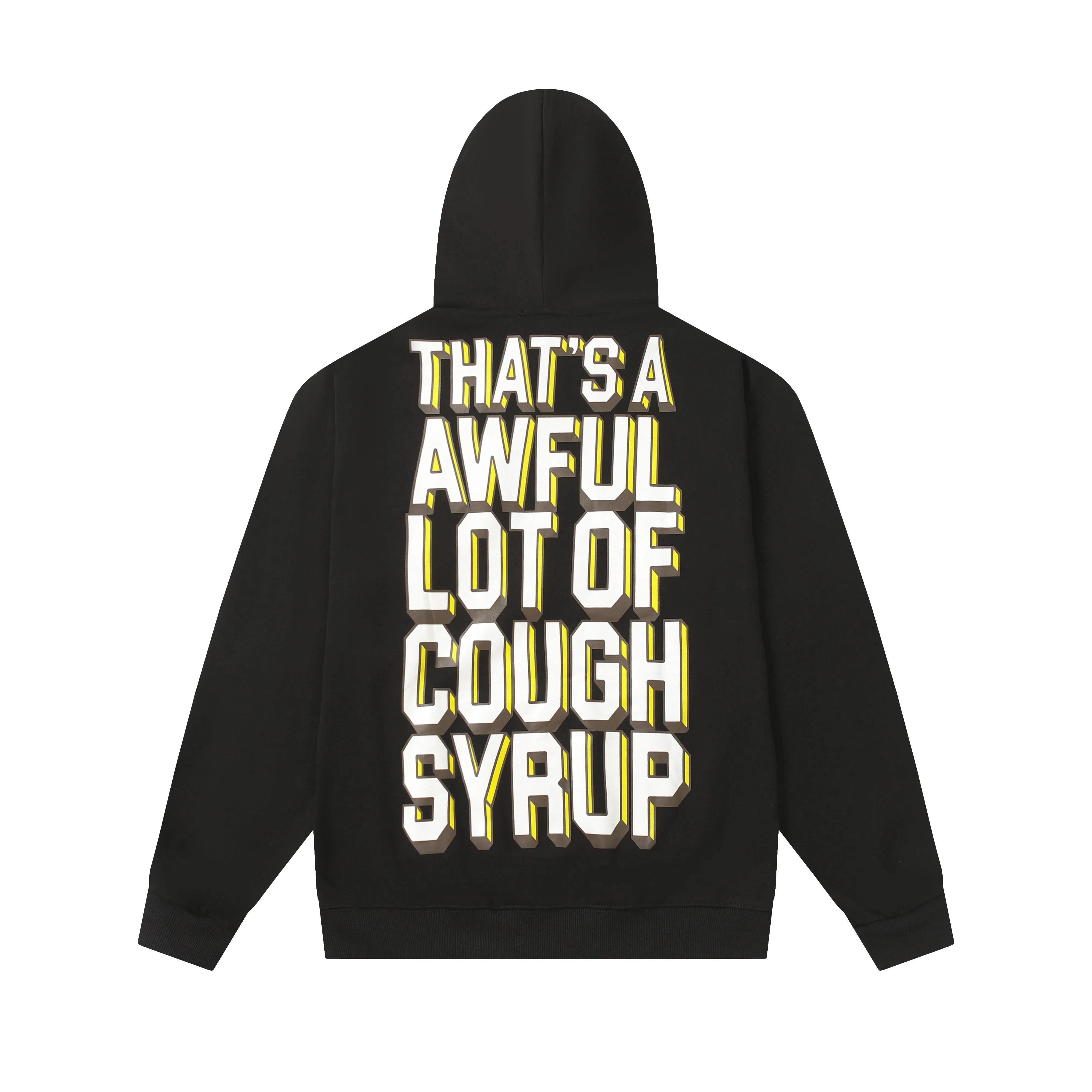 C 330# Black/ ｜P112 THAT'S A AWFUL LOT OF COUGH SYRUP In Stock Same Style. （fabric):420 100 Sizes（size）：S-M- L- X L （colour）： / 👉